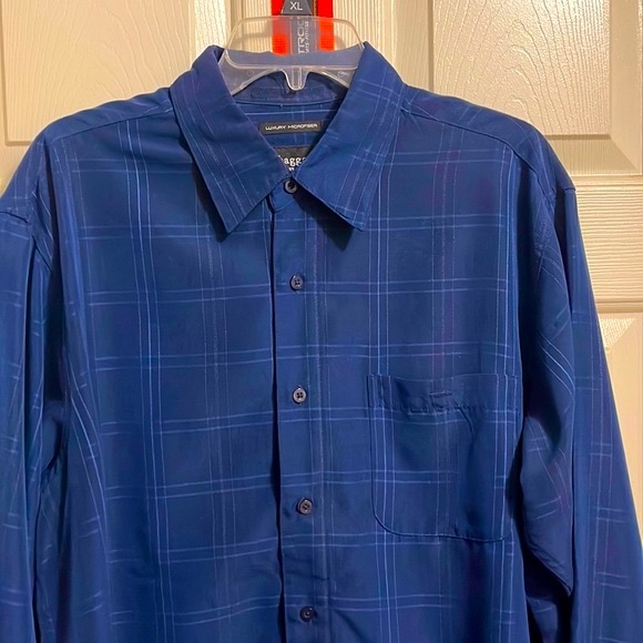 Men’s Haggar Casual Button Down Dress Shirt EUC - Picture 2 of 5